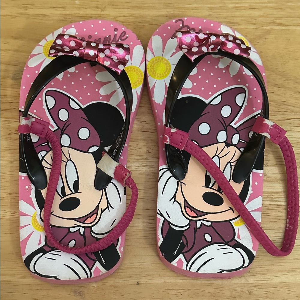 Disney Minnie Mouse Pink Flip Flops for Kids